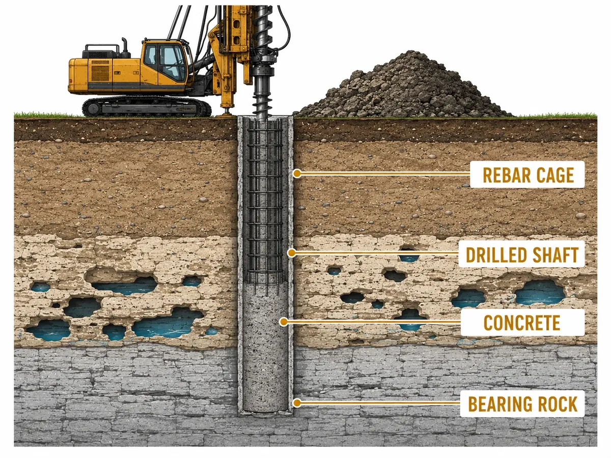 drilled shaft diagram